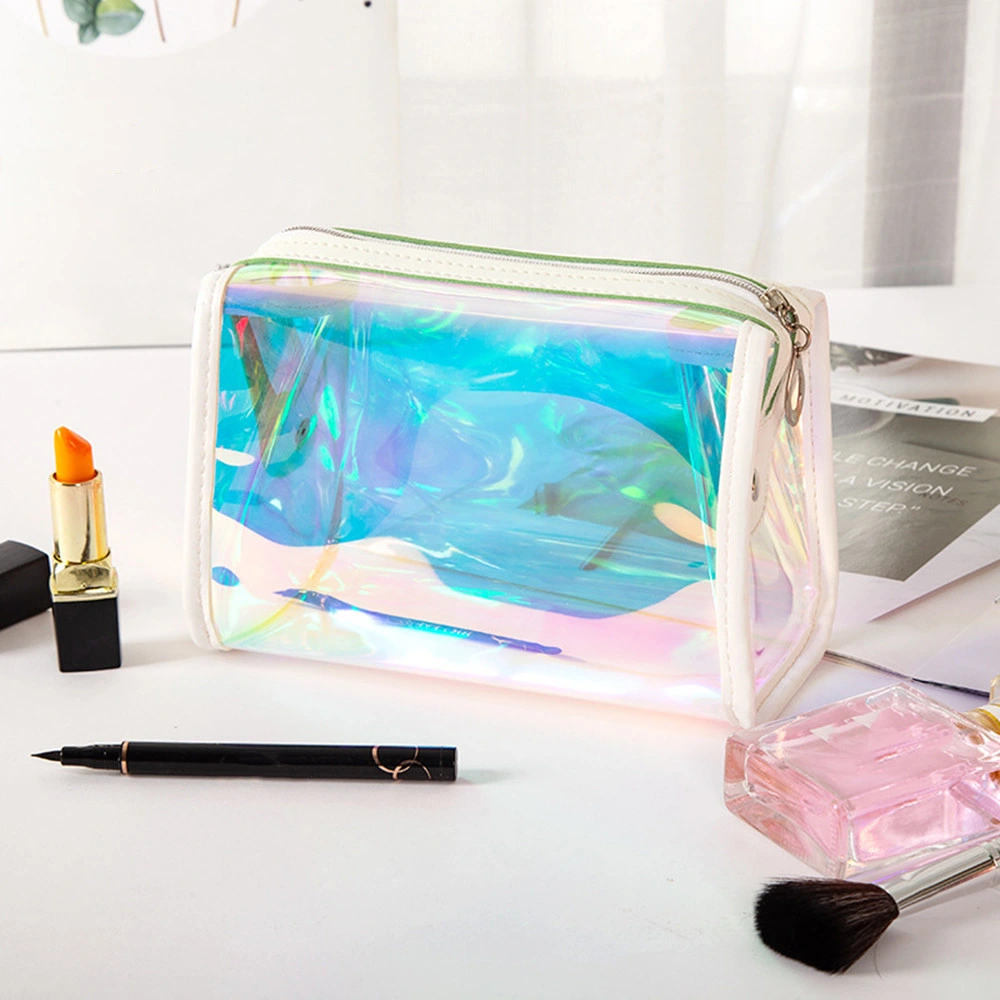 PVC Magic Color Laser Packaging Laser Cosmetic Storage Bag Portable Washing Bags