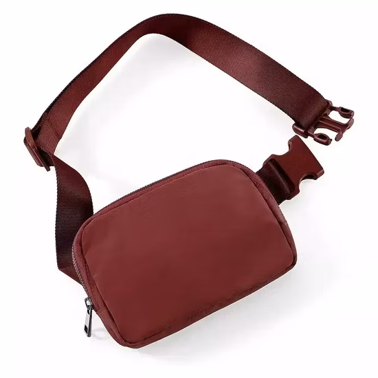 Mini riñonera unisex con correa ajustable, riñonera de nailon pequeña, riñonera personalizada